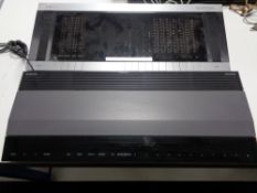 A Bang & Olufsen Beomaster 3500 tuner amplifier together with a B&O Beomaster 1700 tuner amplifier