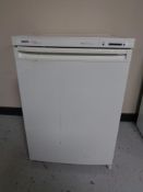 A Bosch Logixx under bench fridge