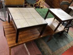 Four 20th century Danish coffee tables,