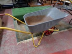 A wheelbarrow