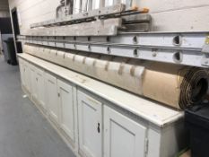 A roll of brown carpet, 3.