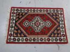 An eastern rug,