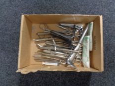 A box of medical instruments