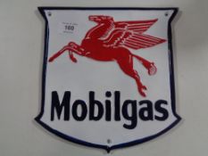 An aluminium Mobil plaque