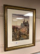 E Nevis, Amiens, watercolour,