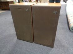 A pair of teak cased JBL speakers (continental wiring)