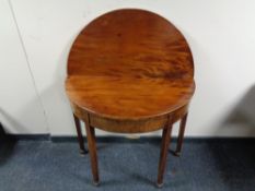A Victorian mahogany turnover top tea table
