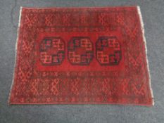 An Afghan Bokhara rug,