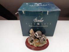 A Border Fine Arts figure 'Evening Shadows' on wooden stand,