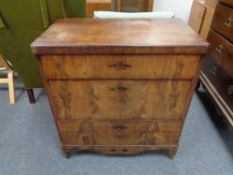 A 19th century mahogany three drawer chest
