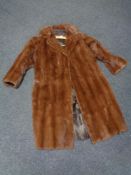 A lady's full length mink fur coat