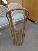 A vintage wooden sledge