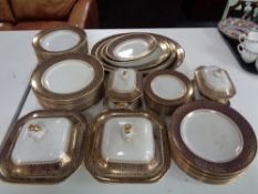 Fifty-nine piece of antique Ashworth Brothers dinner ware