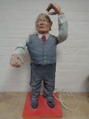 A mid 20th century J H Animations automaton figure of a man CONDITION REPORT: This