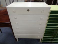 An early 20th century painted six drawer chest