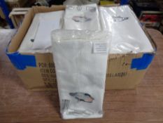 Two boxes of tea towels