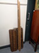 A set of mid 20th century wall mounted adjustable shelves