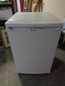 A Hotpoint Ice Diamond under bench fridge