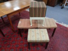 Four 20th century stools