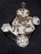 Forty two pieces of Royal Albert Old Country Roses tea china and cabinet china
