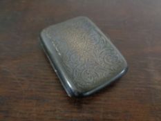 A silver cigarette case, Birmingham 1920, 76.1g.