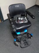 A Pride mobility Go chair with charger