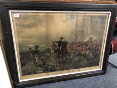 An antiquarian framed lithograpic print - What will they say of this in England?