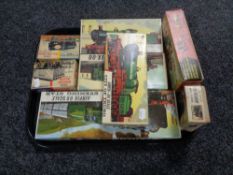 A tray of seven vintage Airfix modelling kits,
