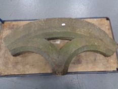 A sandstone carved arch