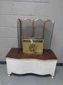 A shaped loom blanket box,