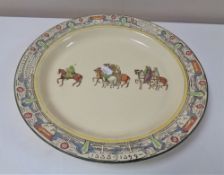A Royal Doulton Canterbury Pilgrims shallow bowl,