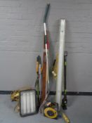 Two 110 volt site lights, 110 volt extension lead,