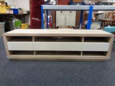 A contemporary entertainment stand