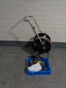 A hose pipe on reel,