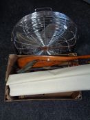 A box of miscellaneous, to include two maps, Mouth of the Tyne and North East coastline,