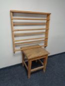 A pine occasional table,