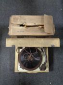 A vintage Collaro microgram tabletop record player in original retail box