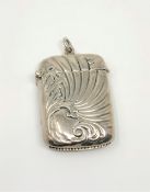 A sterling silver vesta case.