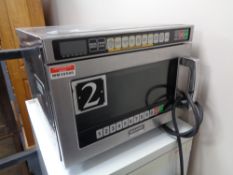 A Sharp stainless steel commercial microwave R-1900M