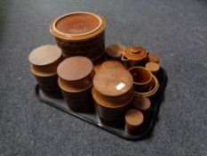A tray of Hornsea storage containers and kitchen ware.