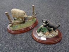 A Border Fine Arts James Herriott figure A0907 'Ewedini' and RR02 'Not My Size'.