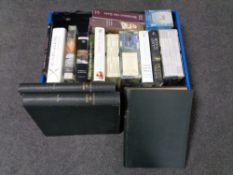 A box of books to include 'Wind in the Willows' box set,