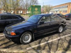 A BMW 520i SE Automatic four-door saloon petrol motor car, registration T362 AYX, colour blue,