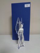 A Swarovski crystal and ceramic ornament - The Angel Adrienne, model number 1094407, height 20cm,