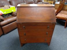 An Edwardian writing bureau.