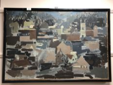 Continental school, abstract urban scene,