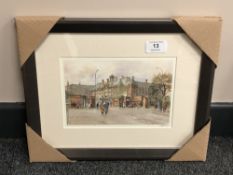 After Tom MacDonald : The Royal Victoria Infirmary, reproduction in colours, signed in pencil,