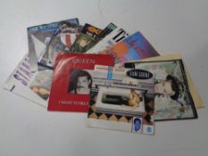 Two cases containing vinyl 45's to include Cliff Richard, Connie Francis, Rod Stewart,