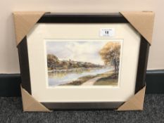After Tom MacDonald : Corbridge, reproduction in colours, signed in pencil, 13 cm by 20 cm, framed.