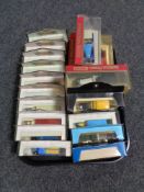 A tray containing assorted boxed die cast vehicles to include Matchbox Models of Yesteryear,
